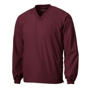 Sport-Tek® V-Neck Raglan Wind Shirt #JST72  **NEW** Maroon Size: Adult XL